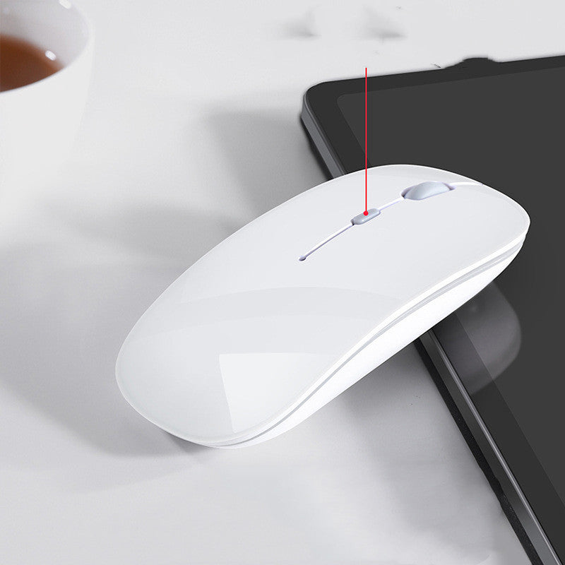 Compatible con Apple, ratón inalámbrico Bluetooth para portátil recargable