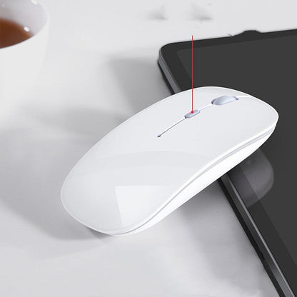 Compatible con Apple, ratón inalámbrico Bluetooth para portátil recargable