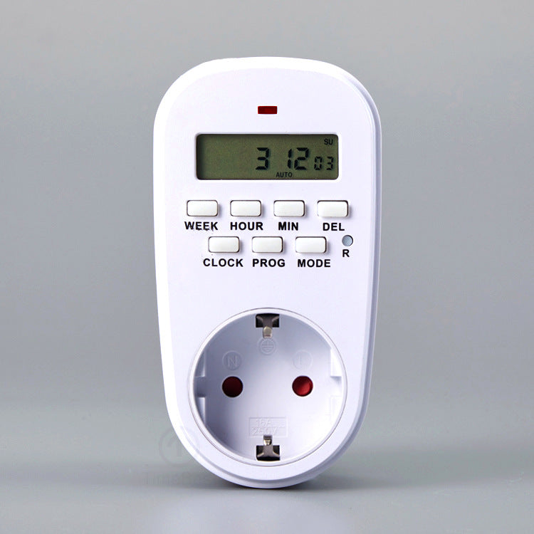 Enchufe programador digital con temporizador