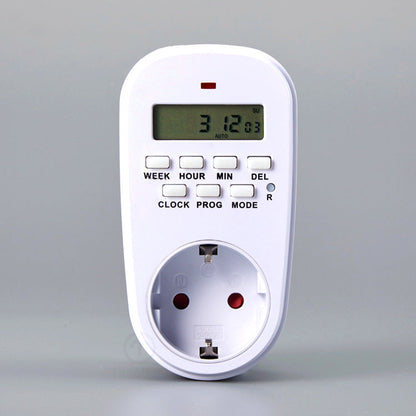 Enchufe programador digital con temporizador