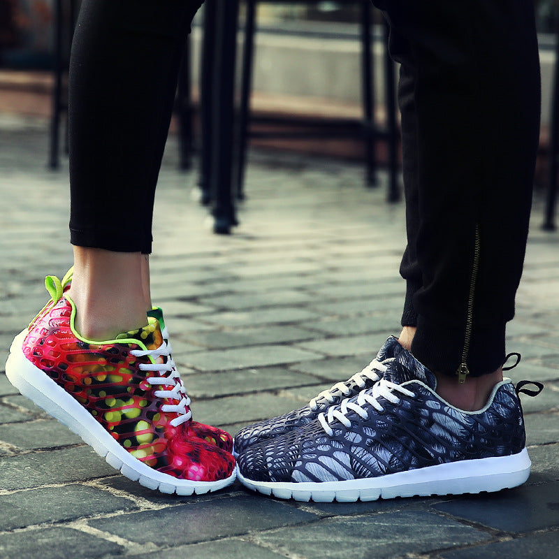 En otoño de 2021, los nuevos estudiantes zapatillas deportivas de camuflaje de tela estilo coreano, zapatos casuales para hombre