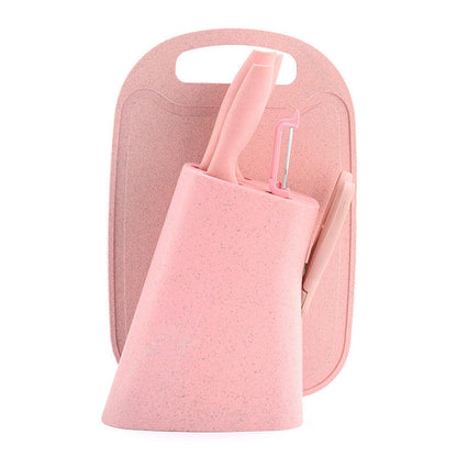 Stainless Steel Children's Complementary Food Gift Set Of Seven Wheat Stalk Cutting Boards