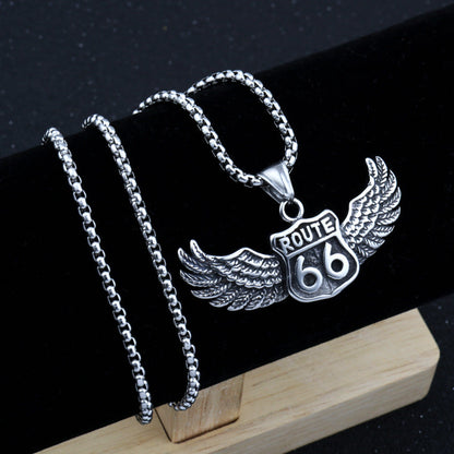 Chain 66 road necklace