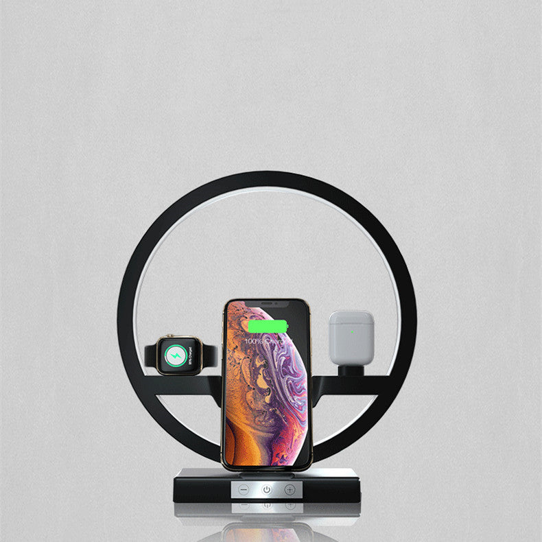 Cargador Inalámbrico 3 en 1 Aplicable para Teléfono Móvil, Reloj, Auriculares, Lámpara de Mesa, Soporte de Carga, Éxito de Ventas