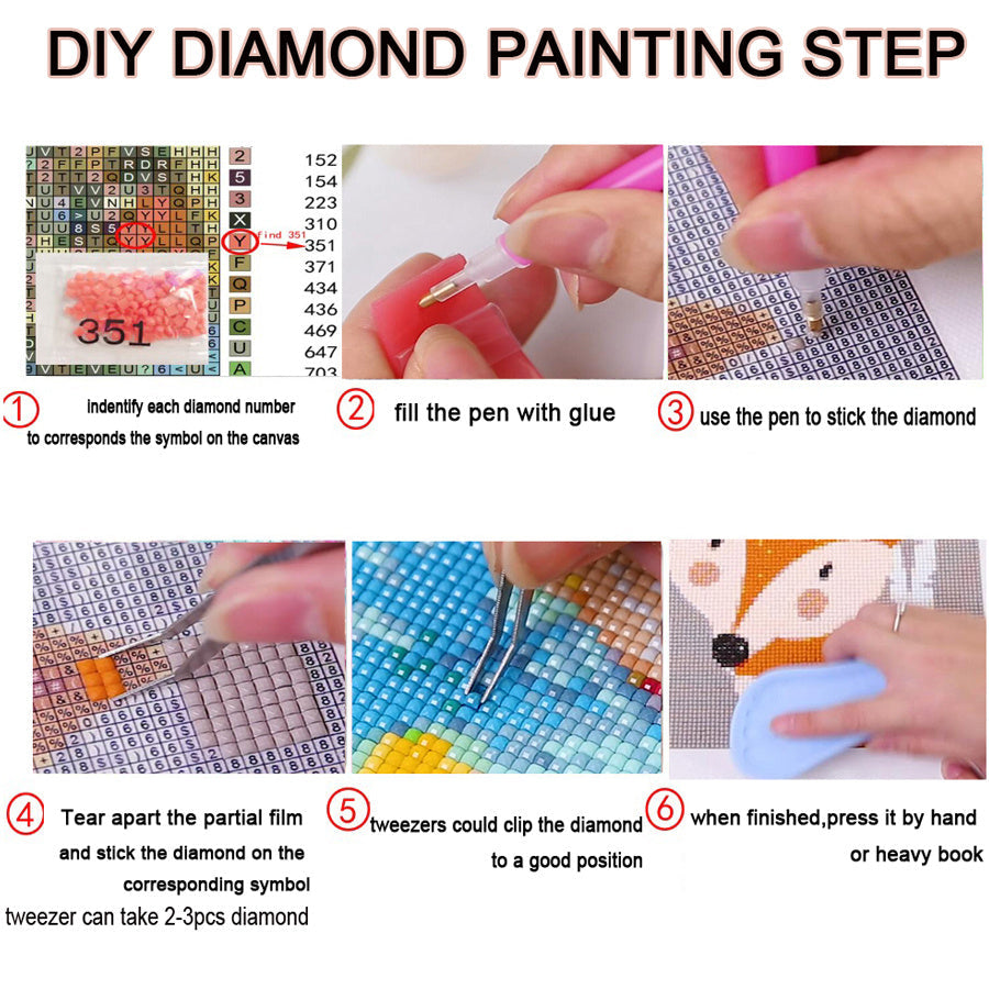 Peinture au diamant DIY Plante tropicale Cactus Fleur Strass