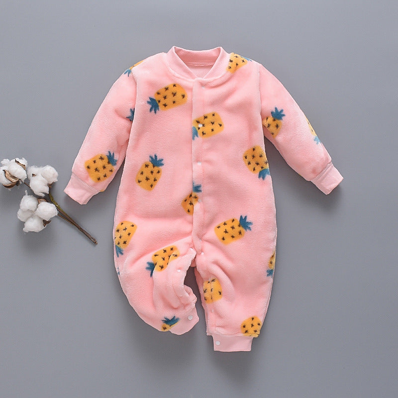 Combinaison une pièce chaude en flanelle polaire automne et hiver