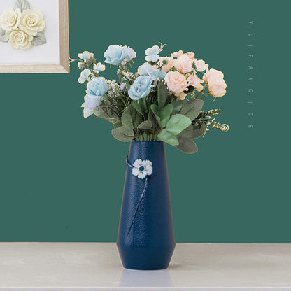 Handmade plum ceramic vase