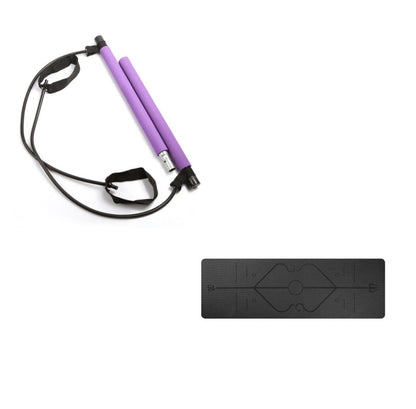 Bandes de résistance de yoga Crossfit, corde de traction pour exercices, barre de Pilates portable pour entraînement en salle de sport, bandes élastiques