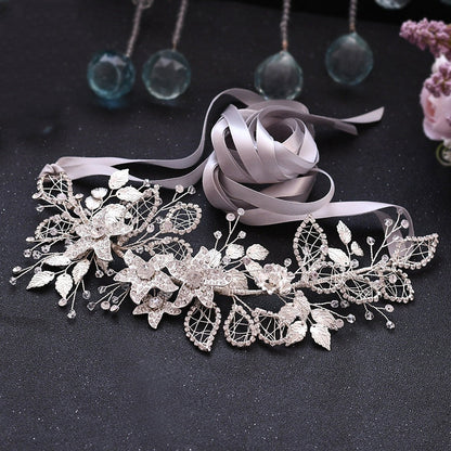 Bride Waist Seal Handmade Belt Rhinestone Wedding Dress