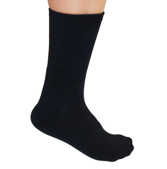 Calcetines de viscosa de bambú negros 3/4 hasta la pantorrilla