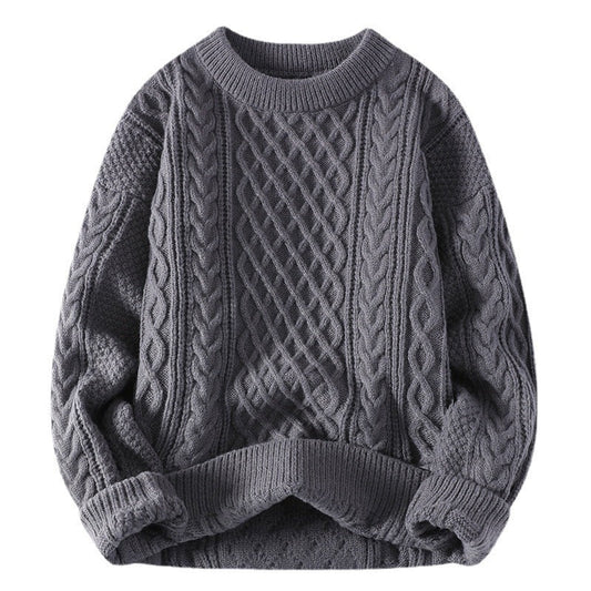 Pull Homme en Maille Torsadée Personnalisé Tendance