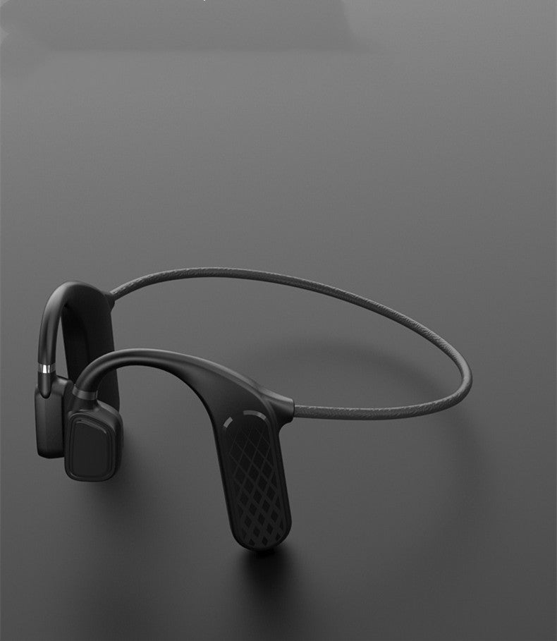 Concepto de conducción ósea verdaderos auriculares inalámbricos de ajuste abierto