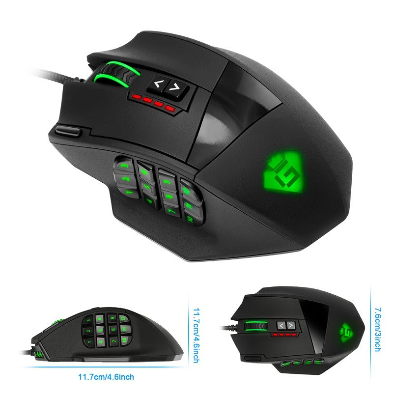 Souris de jeu rétroéclairée RGB