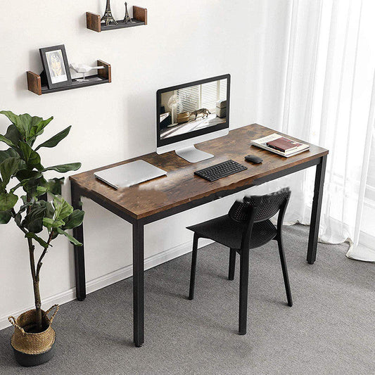 Bureau d'ordinateur américain classique rétro pour la maison, écriture moderne, panneau de fibres à densité moyenne