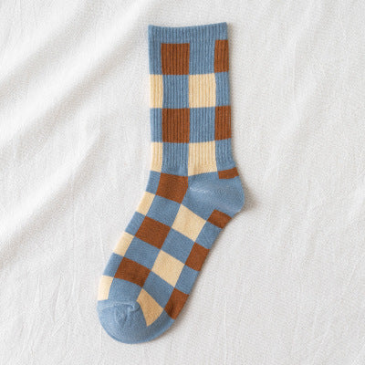Calcetines retro de otoño e invierno para mujer