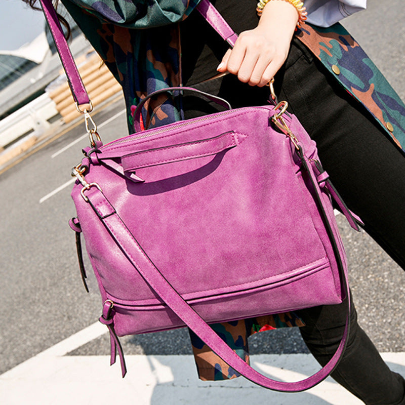 sac à main femme mode sac en gros sac en cuir mat rétro sac sacs locomotive sac