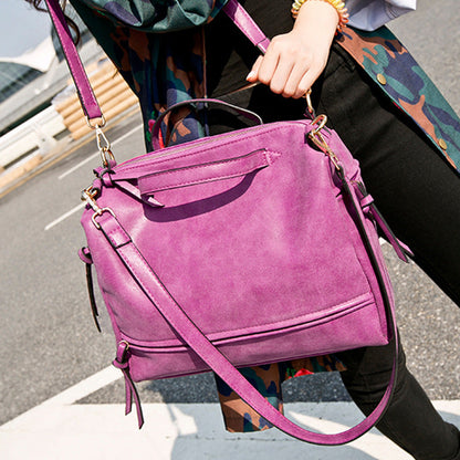 sac à main femme mode sac en gros sac en cuir mat rétro sac sacs locomotive sac