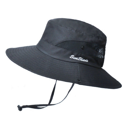Chapeau de soleil pliable unisexe d'été Pêcheur Hommes Femmes Large bord Décontracté Extérieur Voyage Plage Protection solaire Anti-UV Chapeaux de soleil