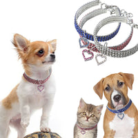 Collar de mascota con forma de corazón