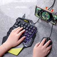 Clavier Bluetooth sans fil avec assistance de jeu automatique Android universel