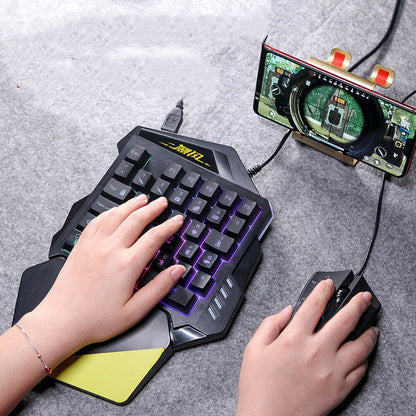 Clavier Bluetooth sans fil avec assistance de jeu automatique Android universel