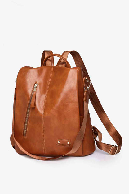 Mochila Marcy con cremallera y bolsillos – Elegante bolso multiusos de uso diario para mujer
