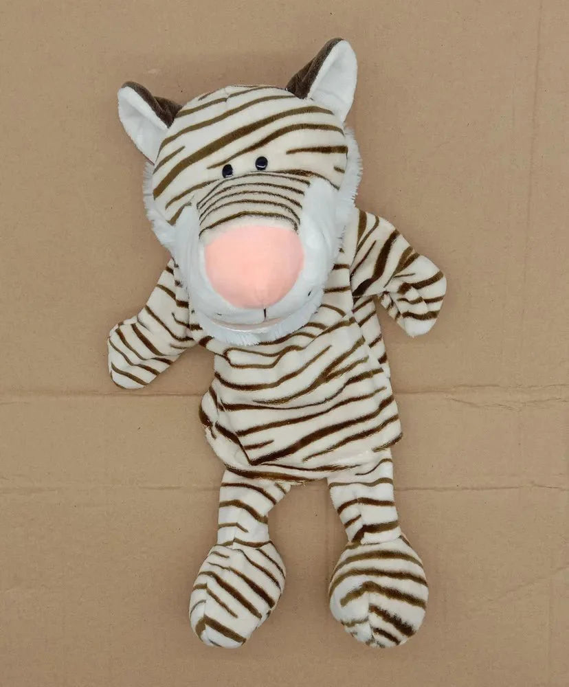 35cm Cartoon Animal Hand Puppet | Lion, Elephant, Pig Plush Toy for Interactive Play