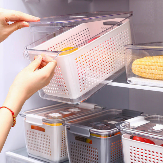 Caja de almacenamiento de alimentos sellada de gran capacidad con tapa