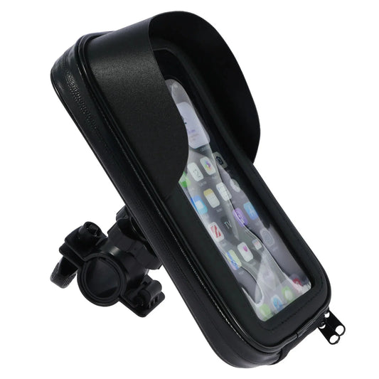 Soporte Impermeable Rotatorio 360° para Teléfono de Bicicleta con Pantalla Táctil y Visera Solar