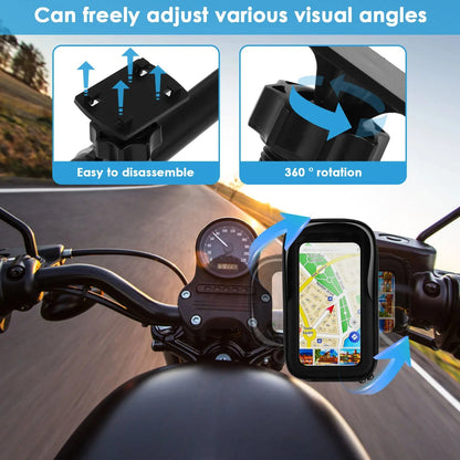 360° Rotatable Waterproof Bike Phone Holder Bag Touchscreen and Sunshade
