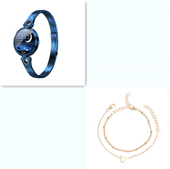 Montre intelligente de mode pour femmes Dispositif portable étanche Moniteur de fréquence cardiaque Montre intelligente de sport pour femmes Mesdames