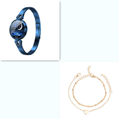 Montre intelligente de mode pour femmes Dispositif portable étanche Moniteur de fréquence cardiaque Montre intelligente de sport pour femmes Mesdames