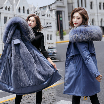 Loose plus size winter plus velvet cotton jacket