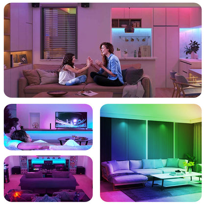 Lámpara de techo Bluetooth inteligente RGB colorida con música