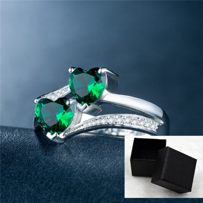 Wholesale of Platinum-plated Copper Rings Jewelry with Zircon Rings