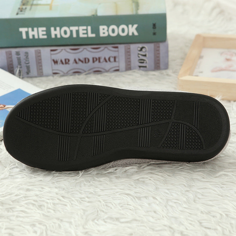 Pantoufles Hommes Hiver Antidérapantes Chaussons d'Intérieur Couvre-Chaussures Imperméables Pantoufles de Table Peuvent Être Portées Chaussures d'Intérieur