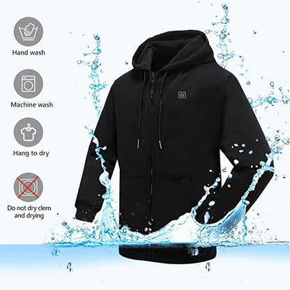 Sudadera con capucha calefactable