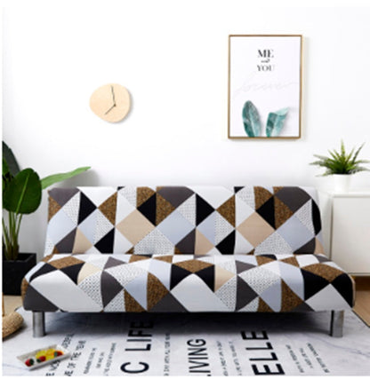 Elastic Armless Sofa Cover Folding Bedspread