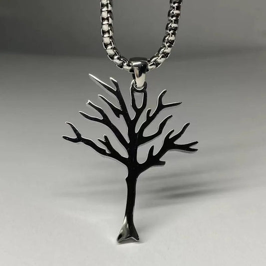 Collar personalizado de acero inoxidable de alta calidad con el Árbol de la Suerte