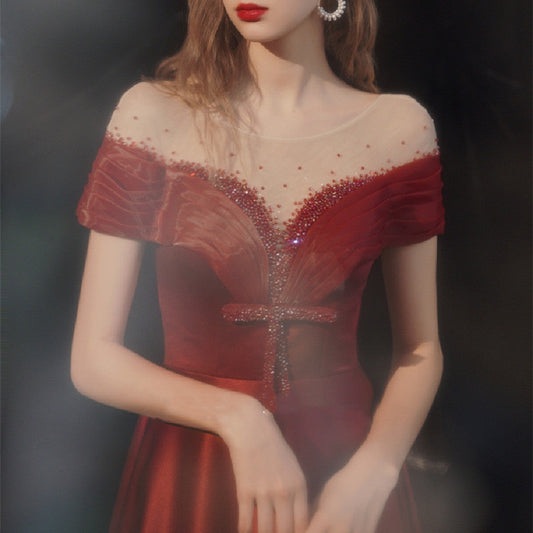 Vestido de boda de gala de moda femenina