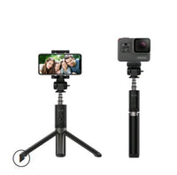 Compatible con Apple, palo de selfie para teléfono móvil, trípode Bluetooth con control remoto, soporte de selfie de aleación de aluminio con varilla telescópica