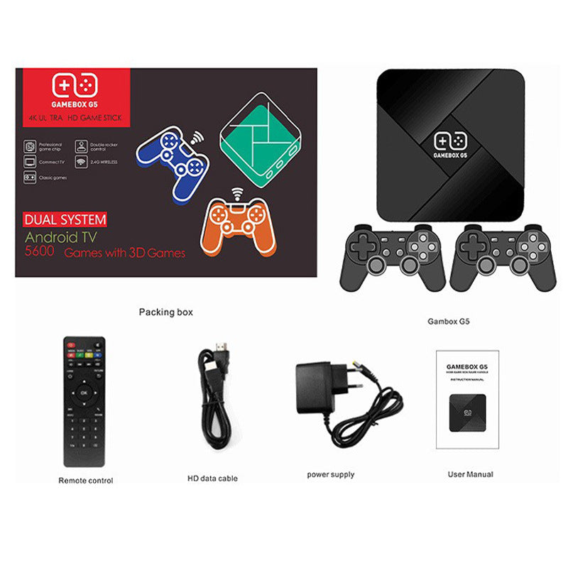 Zenvy G5 Retro Game Console – Dual System, 38K+ Games