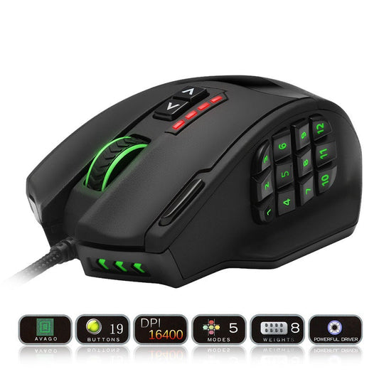 Souris de jeu rétroéclairée RGB