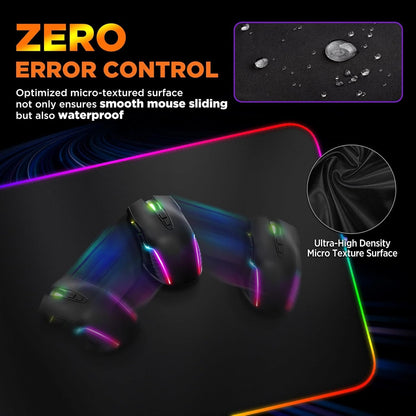 XXL RGB Gaming Mouse Pad — 15W Qi Wireless Charging | 10 Lighting Modes