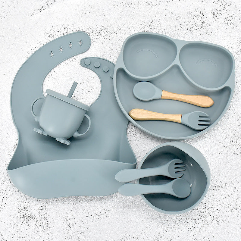 Assiette et bol d'apprentissage 11 pièces pour bébé