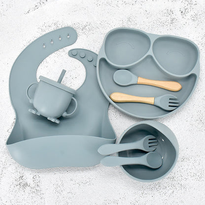 Assiette et bol d'apprentissage 11 pièces pour bébé