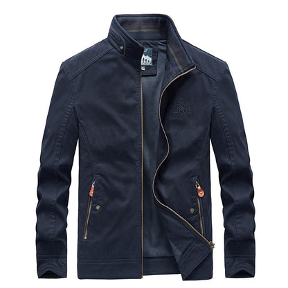 New Men's Casual Jacket Plus Size Stand Collar