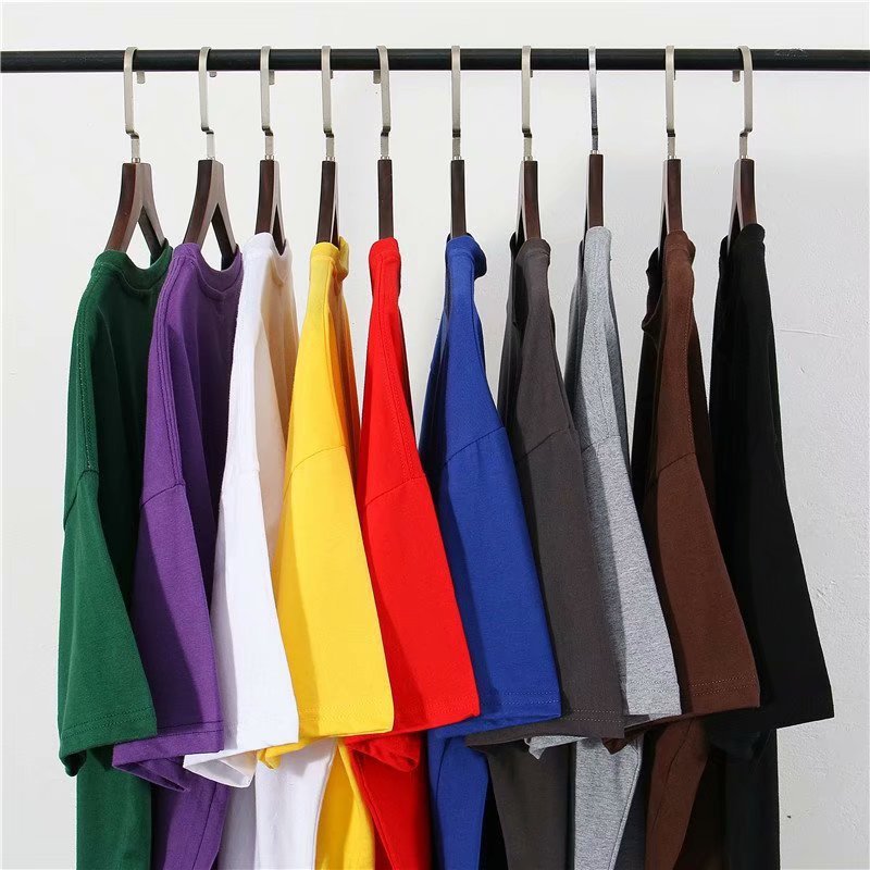 Hong Kong Style Men’s Solid T-Shirt – Loose Mid-Sleeve | S–5XL