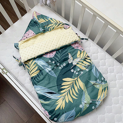 Baby Cotton Beanie Velvet Sleeping Bag Autumn And Winter Thickening