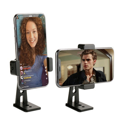 Soporte metálico giratorio de 360 grados para teléfono
